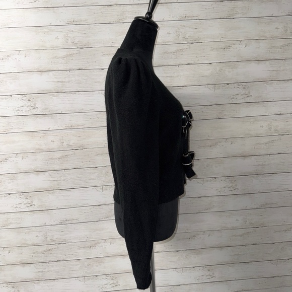 Express Rhinestone Bow Cardigan - Picture 6 of 9